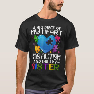 Camiseta Um Grande Pi Ece De Minha Arte Ele Tem Autismo E E