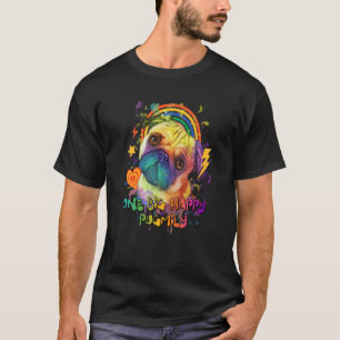 Camiseta Um Grande Pugmily Feliz Pug Humor Cão Bulldog Hola