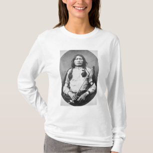 Camiseta Um guerreiro de Bull, 1882 (foto de b/w)