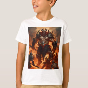 Camiseta Um guerreiro monstro com a cabeça de um ram 2
