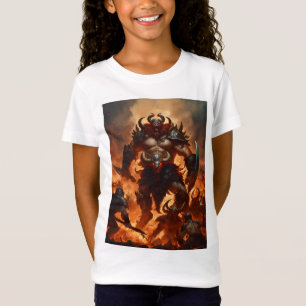 Camiseta Um guerreiro monstro com a cabeça de um ram 2