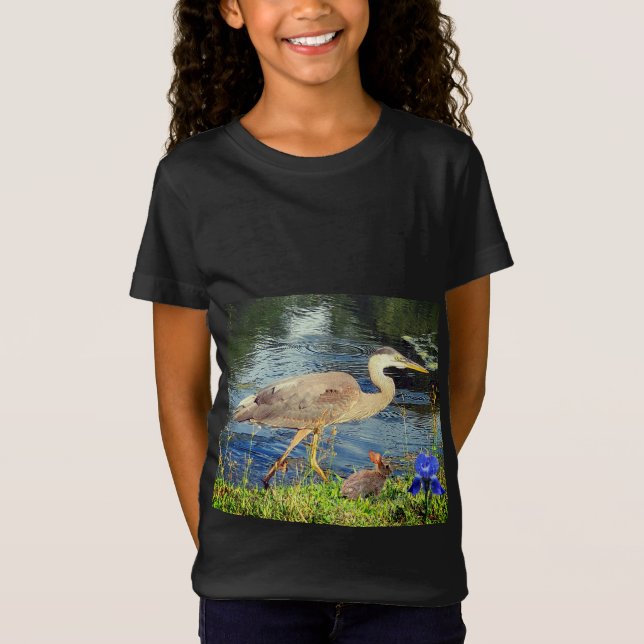 Camiseta Um herão azul (Frente)