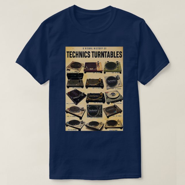 Camiseta Um Histórico Visual De Tendências Técnicas (Frente do Design)