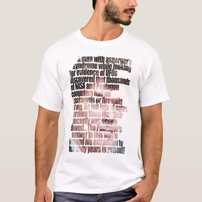 Camiseta Um homem com Aspergers (Frente)