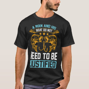 Camiseta Um Homem e o Design de Seu Barco