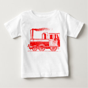 Camiseta Um homem e seu trem - Vermelho
