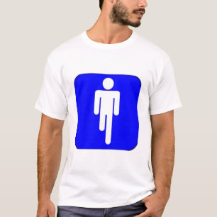 Camiseta um homem equipado com pernas