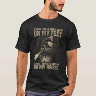 Camiseta Um Homem Livre Em Meus Pés Antes Que Eu Me Torne U