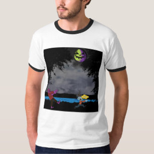 Camiseta Um homem perseguido por zumbis