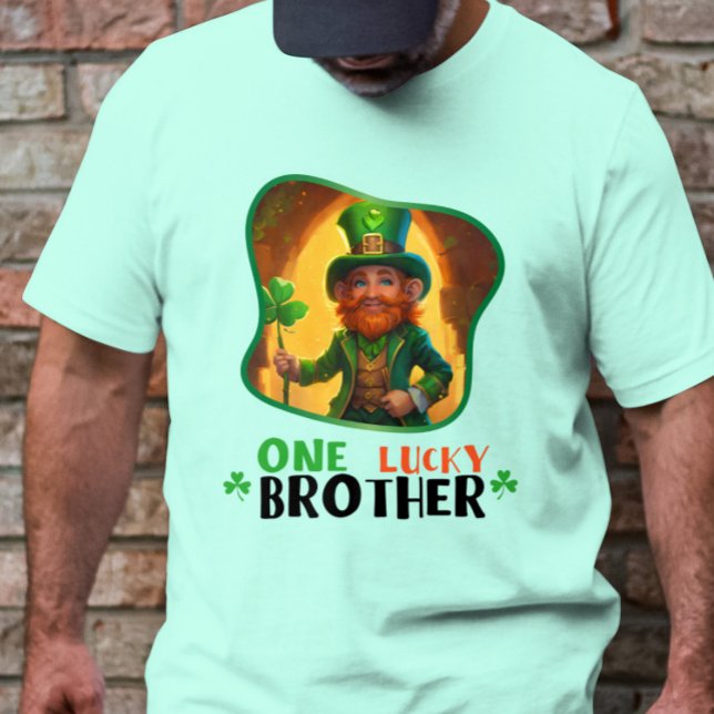 Camiseta Um Irmão Sortudo - Bênçãos Irlandesas (Criador carregado)