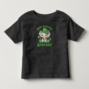 Camiseta Um Irmão Sortudo, Elefante Fofo St.Patrick