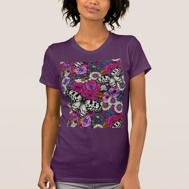 Camiseta Um jardim II colorido (Frente)