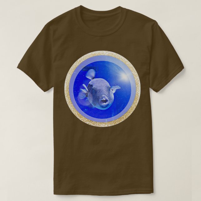 Camiseta Um jato clássico de peixe (Frente do Design)