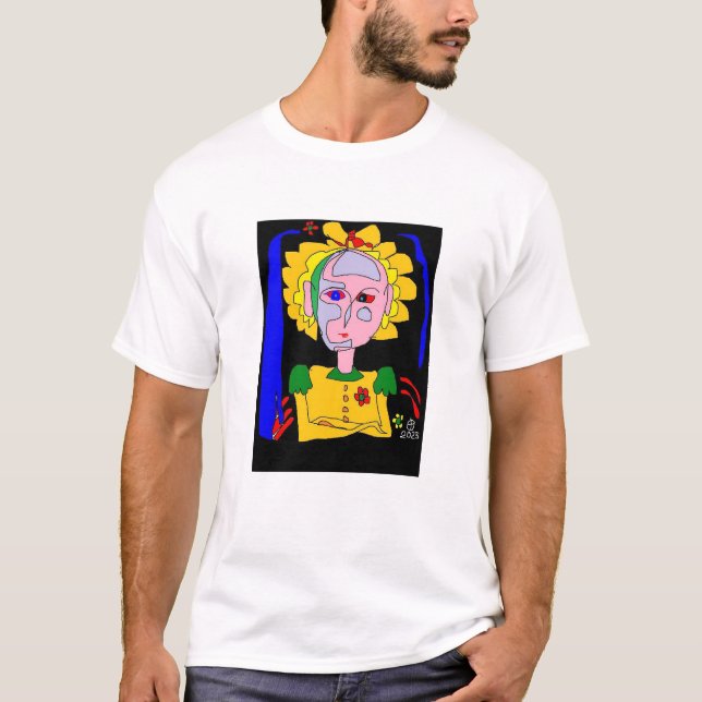 Camiseta Um jogo de cores e identidade (Frente)