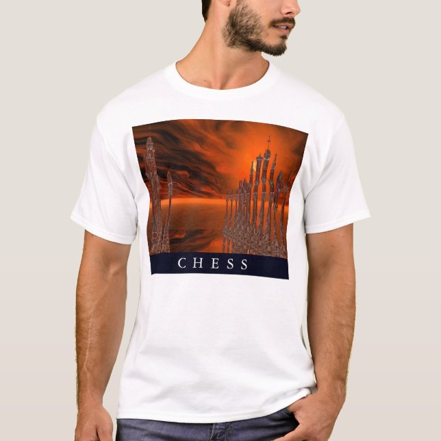 Camiseta Um jogo de xadrez (Frente)