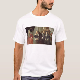 Camiseta Um juiz e três advogados, escola Venetian (óleo