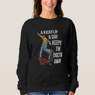 Camiseta Um Kickflip Por Dia Mantém O Médico Fora De Citaçã