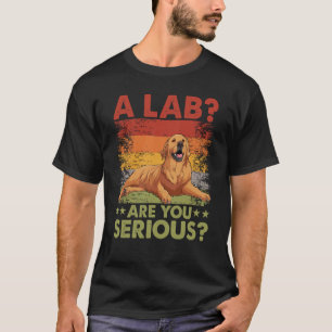 Camiseta Um Lab Você está sério Golden Retriever Cachorro D