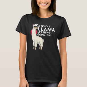 Camiseta Um Lama Inteiro Aprendendo Em Curso