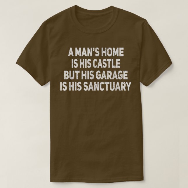 Camiseta Um Lar De Mans É O Automático Carro Engraçado Do S (Frente do Design)