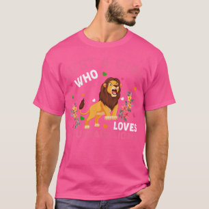 Camiseta Um Leão De Montanha Apenas Uma Menina Que Ama Mont