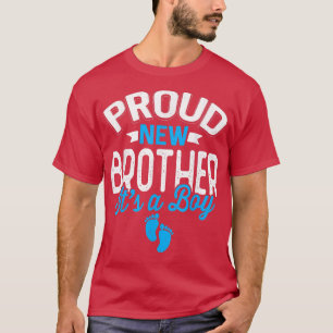 Camiseta Um Legal Irmão Novo e Orgulhoso É um Menino Sexo R