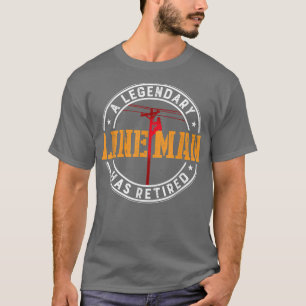 Camiseta Um Lendário Lineman Aposentou O Aposentamento Engr