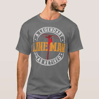 Camiseta Um Lendário Lineman Aposentou O Aposentamento Engr