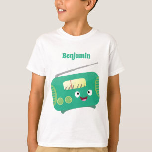 Camiseta Um lindo e engraçado retrô de rádio