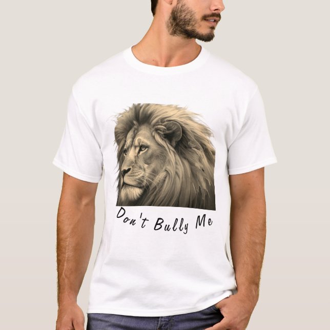 Camiseta Um lindo e majestoso leão (Frente)