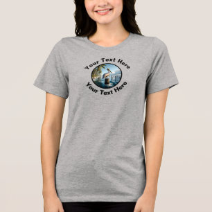Camiseta Um lindo Pelicano marrom com texto personalizado