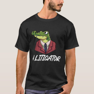 Camiseta Um Litigante Jacaré Crocodilo Lagarto Réptil Flo