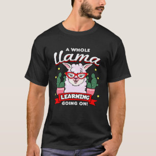Camiseta Um Llama Inteiro Aprendendo Está Ocorrendo Profess