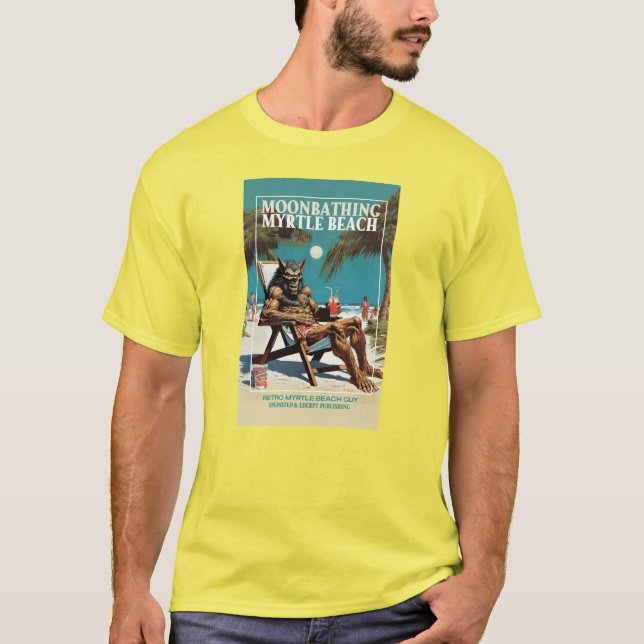 Camiseta um lobisomem na mirrile Beach (Frente)