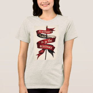Camiseta Um lugar feminino está na resistência