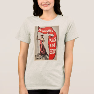 Camiseta Um lugar feminino está na resistência