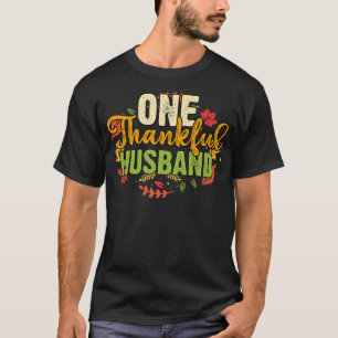 Camiseta Um Marido agradecido Dia de Férias de Ação de Graç