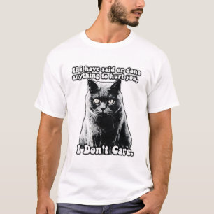 Camiseta Um meme engraçado de gato ranzinza para gatinhos e