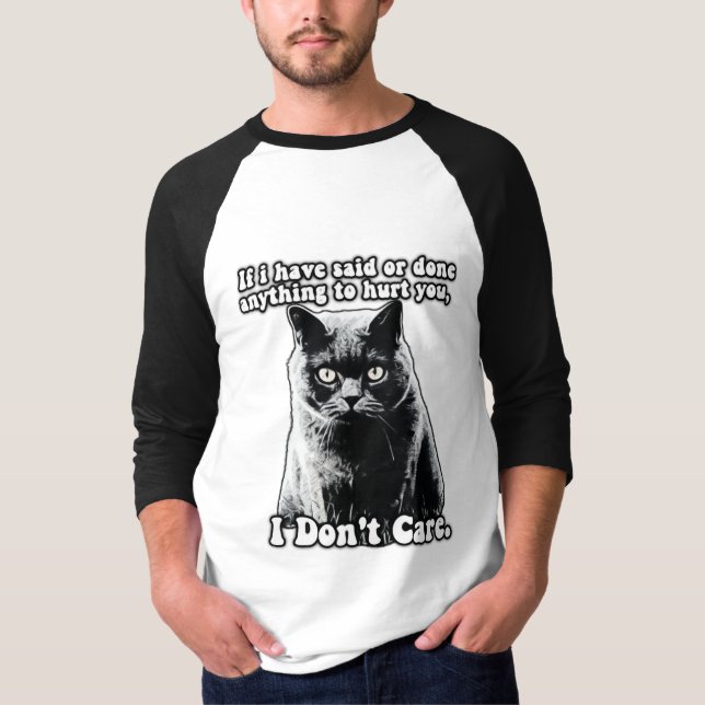 Camiseta Um meme engraçado de gato ranzinza para gatinhos e (Frente)