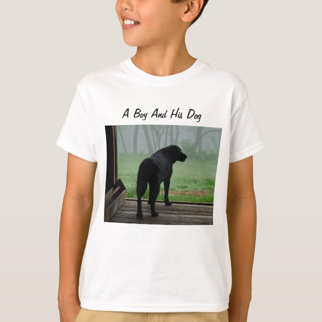 Camiseta Um Menino E Seu Cachorro (Frente)