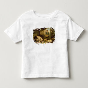 Camiseta Um menino olhando em uma estória de porco, 1794 (ó