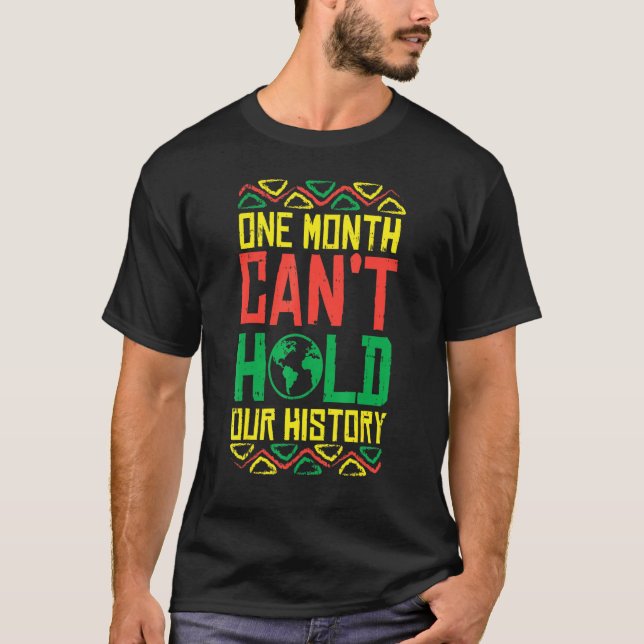 Camiseta Um Mês De História De Retenção Kente Black Pride A (Frente)