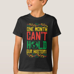 Camiseta Um Mês De História De Retenção Kente Black Pride A