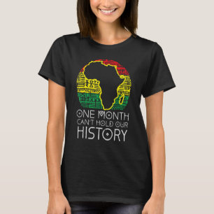 Camiseta Um Mês Não Consegue Manter Nossa História Pan-Afri