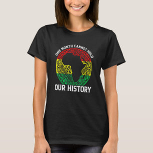 Camiseta Um Mês Não Consegue Manter Nossa História Pan-Afri