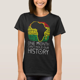 Camiseta Um Mês Não Consegue Manter Nossa História Pan-Afri