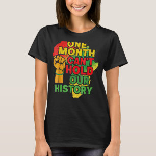Camiseta Um Mês Não Consegue Segurar a História Primeiro Or
