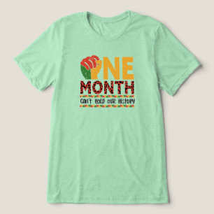 Camiseta Um mês não pode guardar o histórico