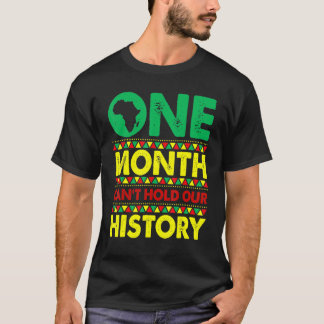 Camiseta Um mês não pode manter nossa história como um negr