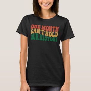 Camiseta Um mês não pode manter nossa história como um negr